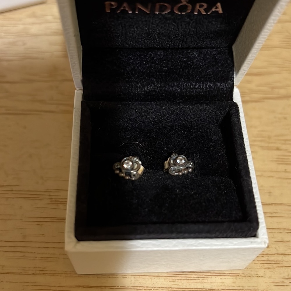 Pandora Princess Earrings View 2